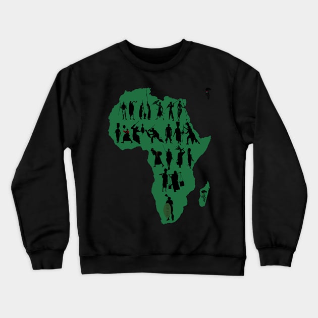 Alkebulan Power Crewneck Sweatshirt by wharkandi